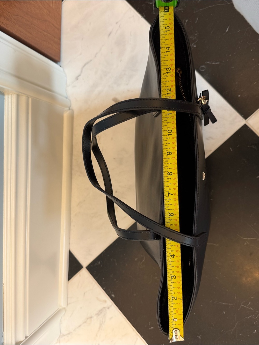 kate spade New York Black Leather Tote Bag - Picture 14 of 15